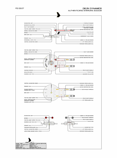Star Fleet Starship Recognition Manual: Trent Light Destroyer