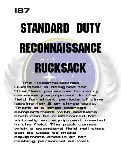 Star Fleet Command Department: Uniform and Field Equipment Identification Guide