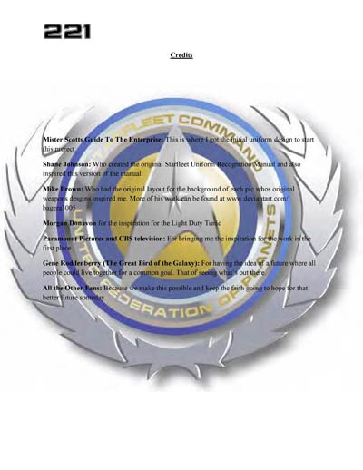 Star Fleet Command Department: Uniform and Field Equipment Identification Guide