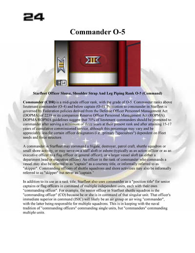 Star Fleet Command Department: Uniform and Field Equipment Identification Guide