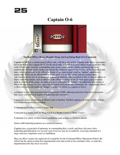 Star Fleet Command Department: Uniform and Field Equipment Identification Guide