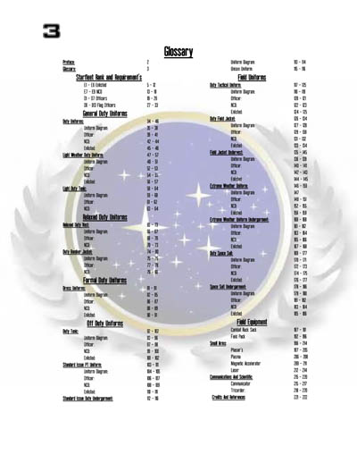 Star Fleet Command Department: Uniform and Field Equipment Identification Guide