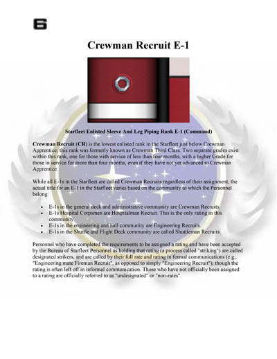 Star Fleet Command Department: Uniform and Field Equipment Identification Guide