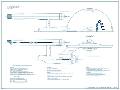Starship U.S.S. Constitution NCC-1700