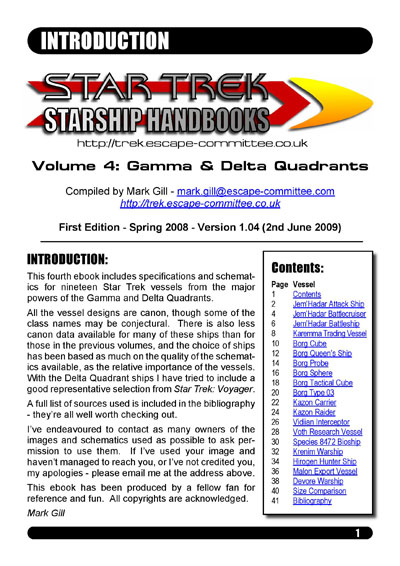 Starship Handbook - Volume IV