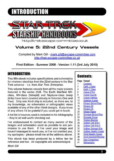 Starship Handbook - Volume V