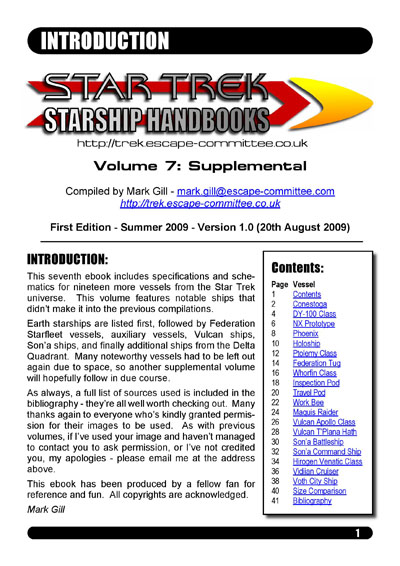 Starship Handbook - Volume VI