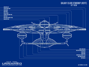 Blueprint Romulan D 'deridex Class remusien Star Enfants Manches Longues T-shirt TREK 