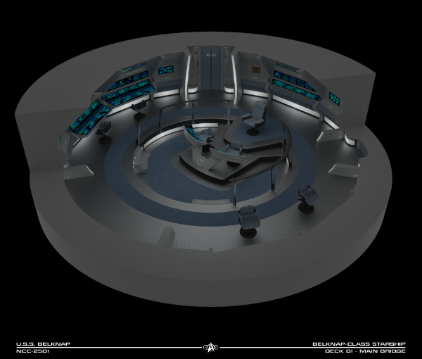 USS Belknap NCC-2501 Bridge Cutaway