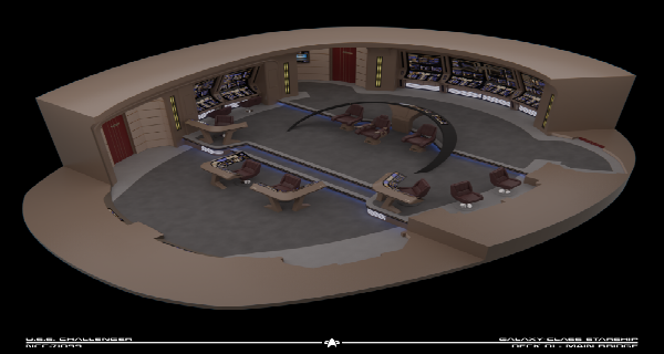 USS Challenger NCC-71099 Bridge Cutaway
