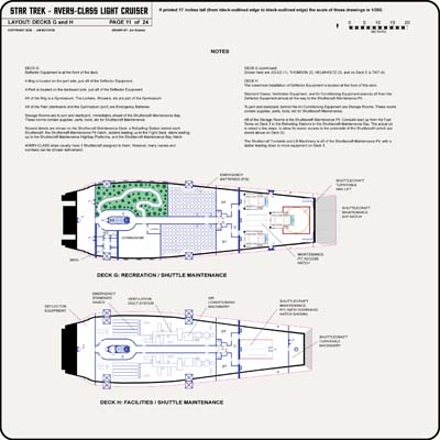 U.S.S. Kelvin NCC-0514 - Sheet 11: Decks G and H