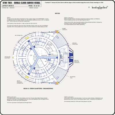 S.S. Beagle NAR-600 - Sheet 12: Decks I, J, and K