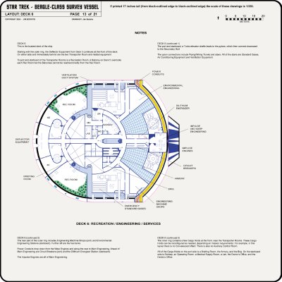 S.S. Beagle NAR-600 - Sheet 13: Deck 1 (Bridge)