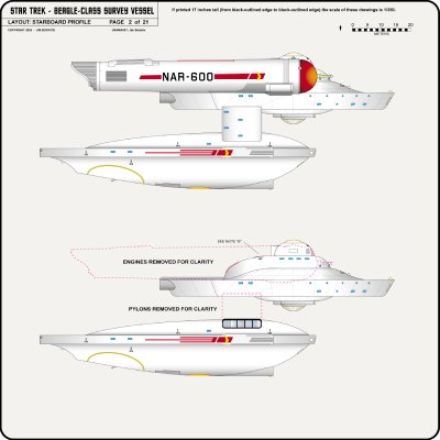 S.S. Beagle NAR-600 - Sheet 2: Starboard Profile