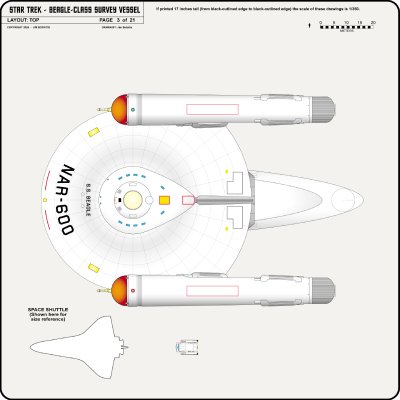 S.S. Beagle NAR-600 - Sheet 3: Top View