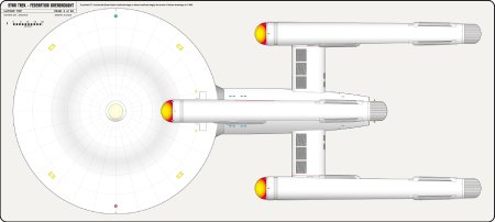 Federation Class Dreadnought [TOS] Profile, Cutaway, and Deck Plans