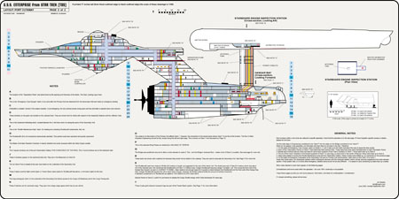 U.S.S. Enterprise [TOS] Profile, Cutaway, and Deck Plans