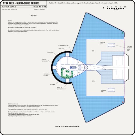 Frigate Class [TOS] Profile, Cutaway, and Deck Plans