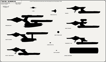 Frigate Class [TOS] Profile, Cutaway, and Deck Plans