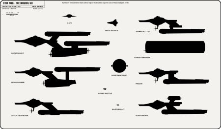 Frigate Class [TOS] Profile, Cutaway, and Deck Plans