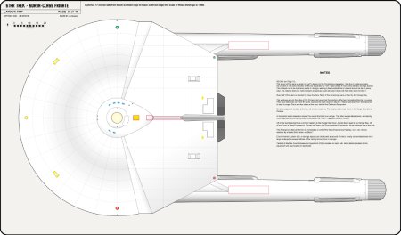 Frigate Class [TOS] Profile, Cutaway, and Deck Plans
