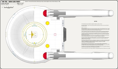 Frigate Class [TOS] Profile, Cutaway, and Deck Plans