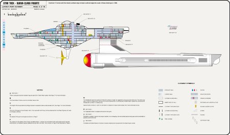 Frigate Class [TOS] Profile, Cutaway, and Deck Plans