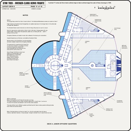 Heavy Frigate Class [TOS] Profile, Cutaway, and Deck Plans