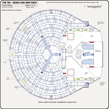 Heavy Frigate Class [TOS] Profile, Cutaway, and Deck Plans