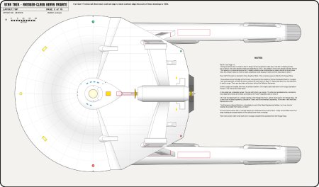 Heavy Frigate Class [TOS] Profile, Cutaway, and Deck Plans