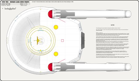 Heavy Frigate Class [TOS] Profile, Cutaway, and Deck Plans