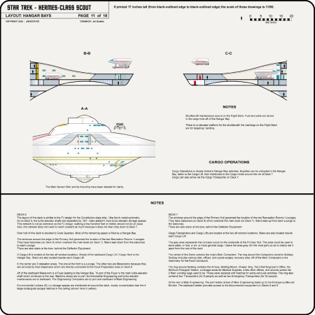 Heavy Frigate Class [TOS] Profile, Cutaway, and Deck Plans