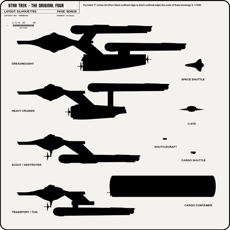 Heavy Frigate Class [TOS] Profile, Cutaway, and Deck Plans