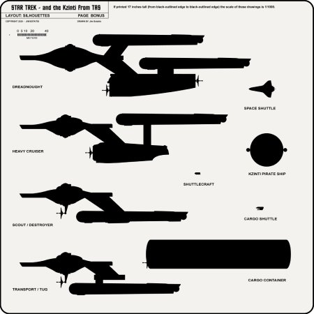 Heavy Frigate Class [TOS] Profile, Cutaway, and Deck Plans