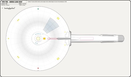 Heavy Frigate Class [TOS] Profile, Cutaway, and Deck Plans