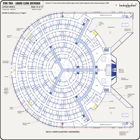 Heavy Frigate Class [TOS] Profile, Cutaway, and Deck Plans
