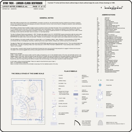 Heavy Frigate Class [TOS] Profile, Cutaway, and Deck Plans