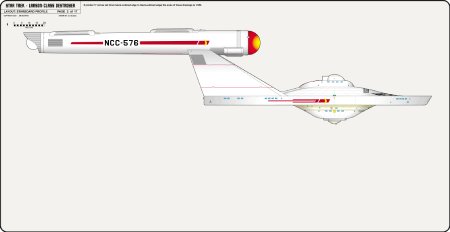 Heavy Frigate Class [TOS] Profile, Cutaway, and Deck Plans