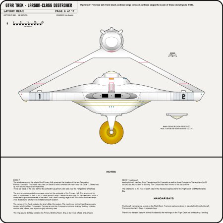 Heavy Frigate Class [TOS] Profile, Cutaway, and Deck Plans