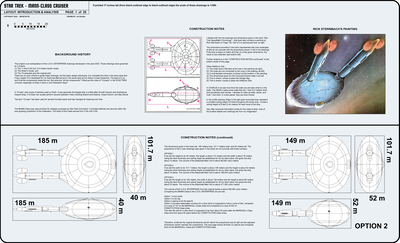 U.S.S. Endurance NCC-401 Mann-Class Cruiser [TOS] Profile, Cutaway, and Deck Plans