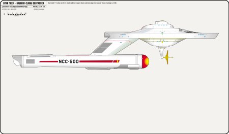U.S.S. Saladin NCC-500 Saladin-Class Destroyer