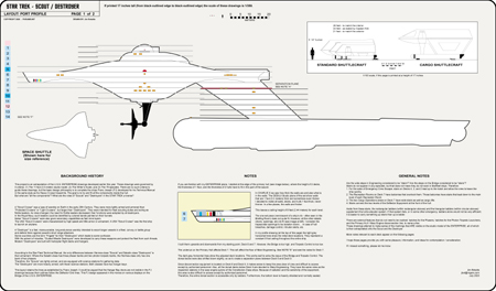 Scout / Destroyer Class Starship Profile, Cutaway, and Deck Plans