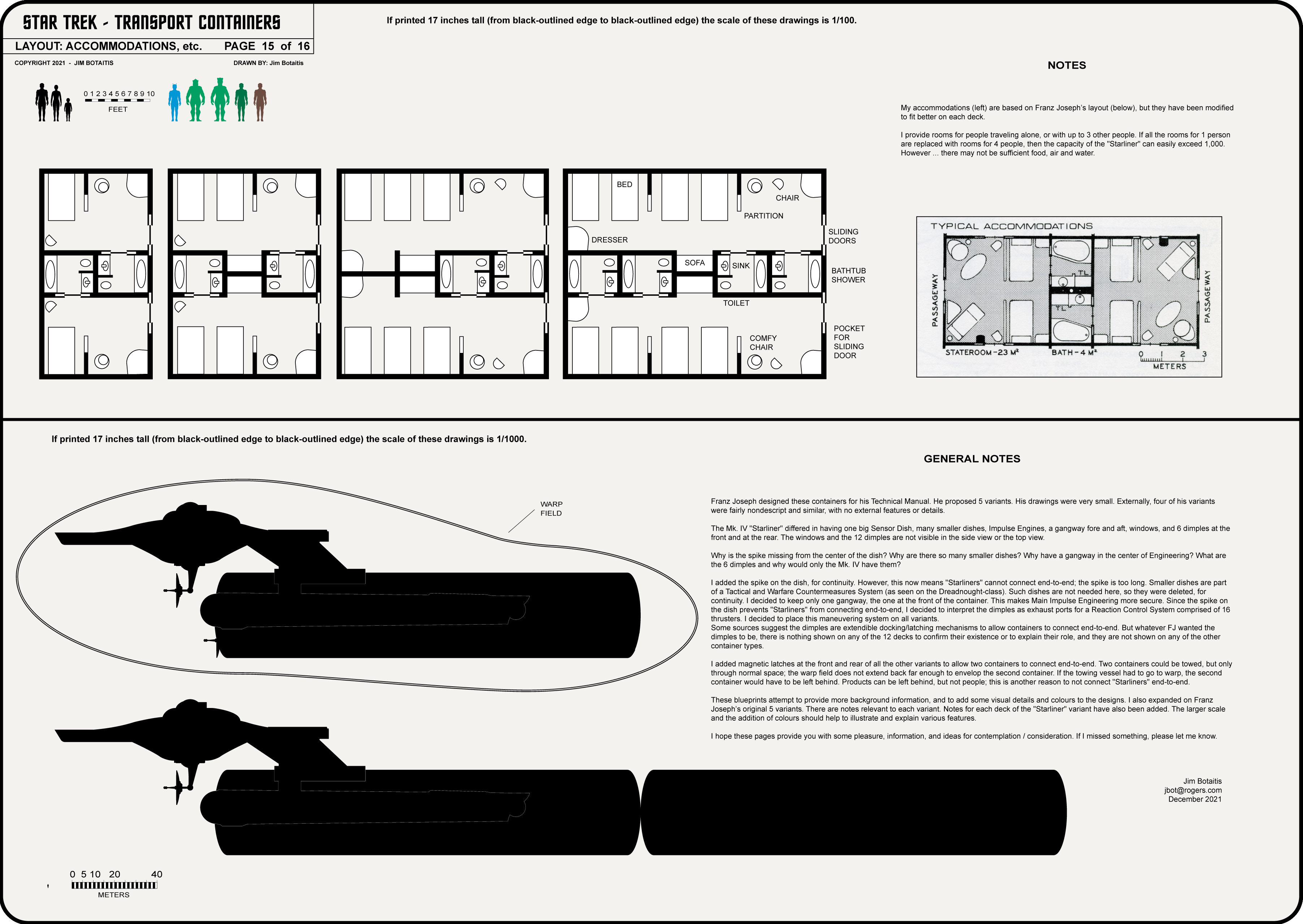 Transport Containers [TOS] Profile, Cutaway, and Deck Plans
