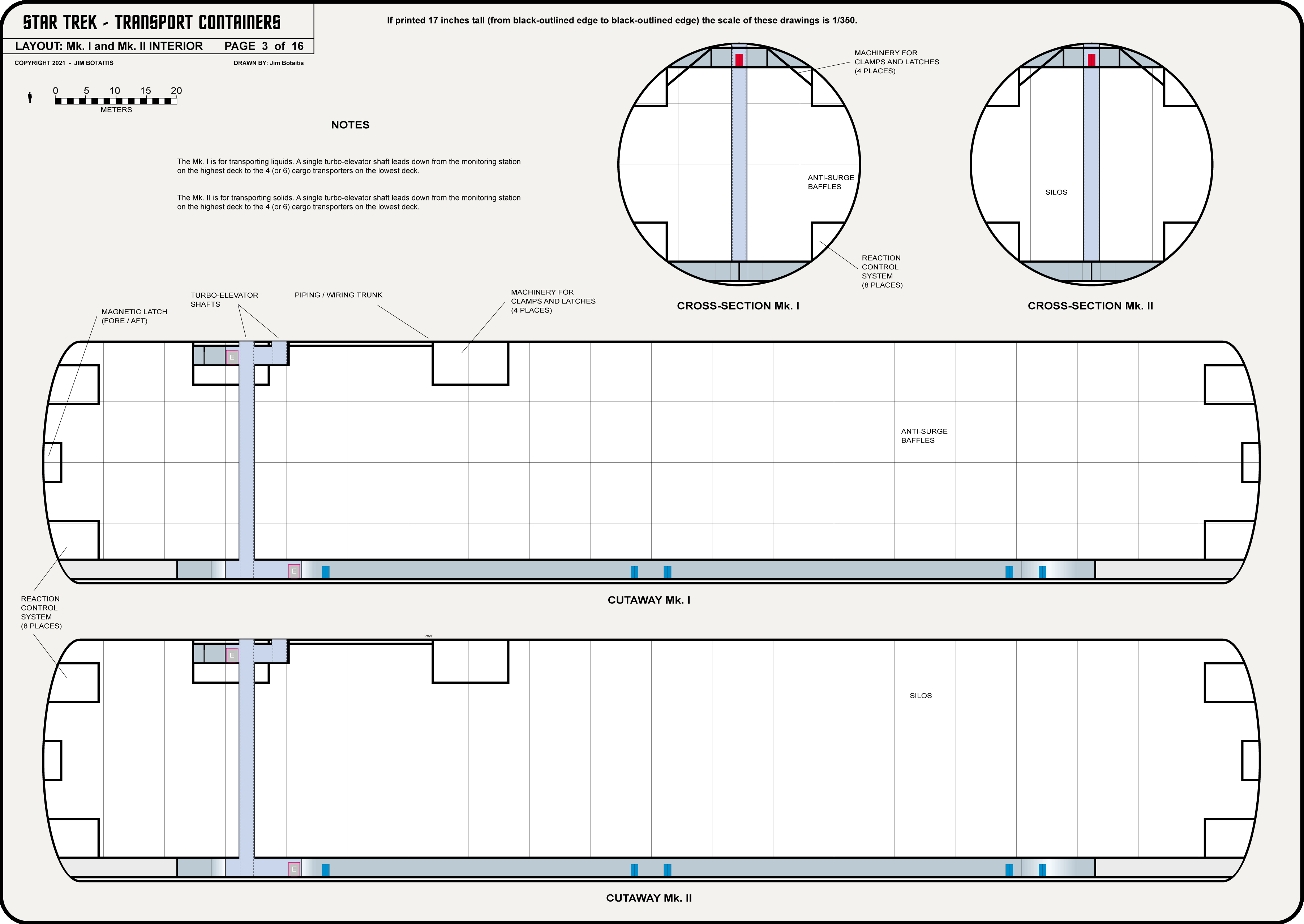 Transport Containers [TOS] Profile, Cutaway, and Deck Plans