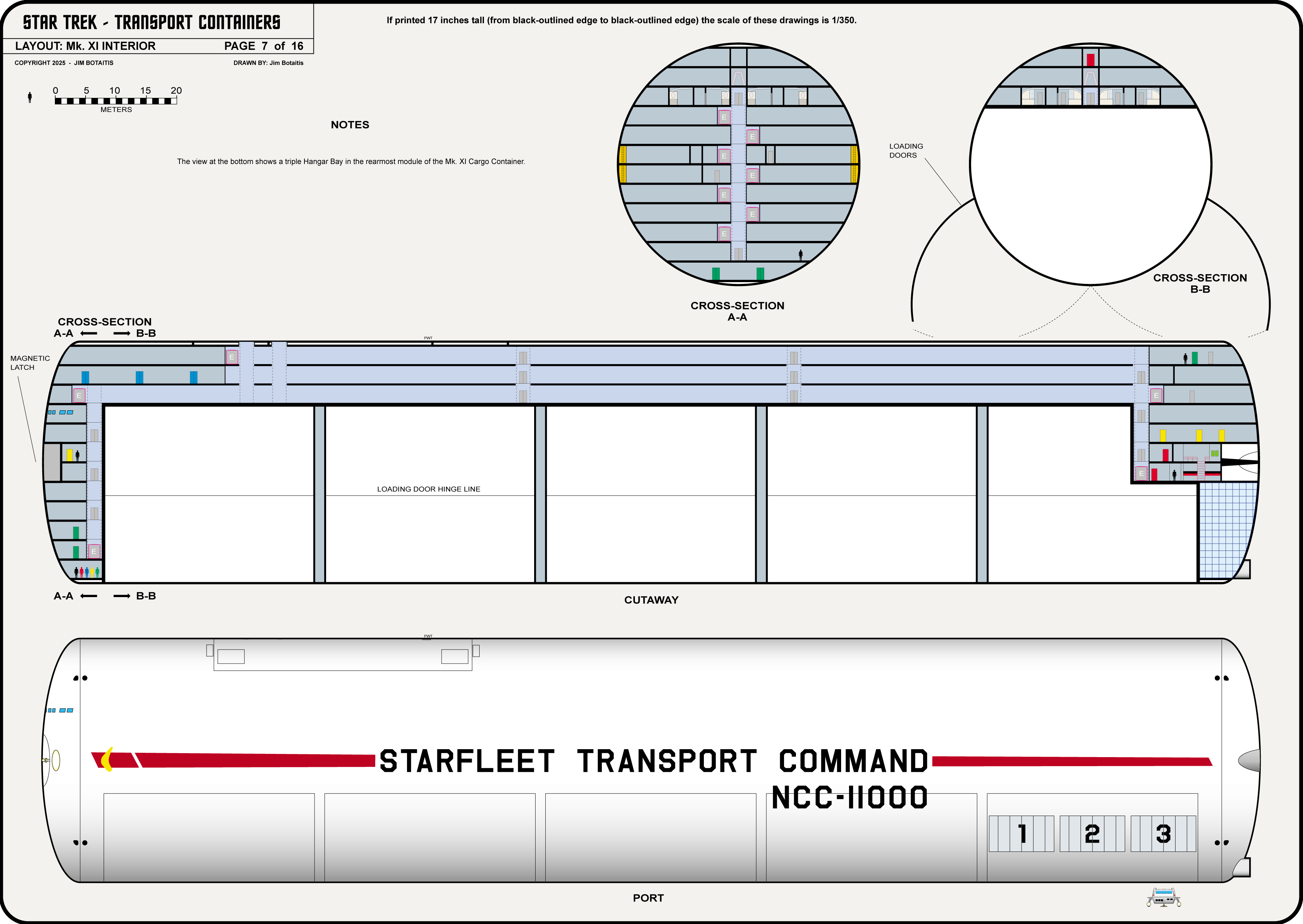 Transport Containers [TOS] Profile, Cutaway, and Deck Plans