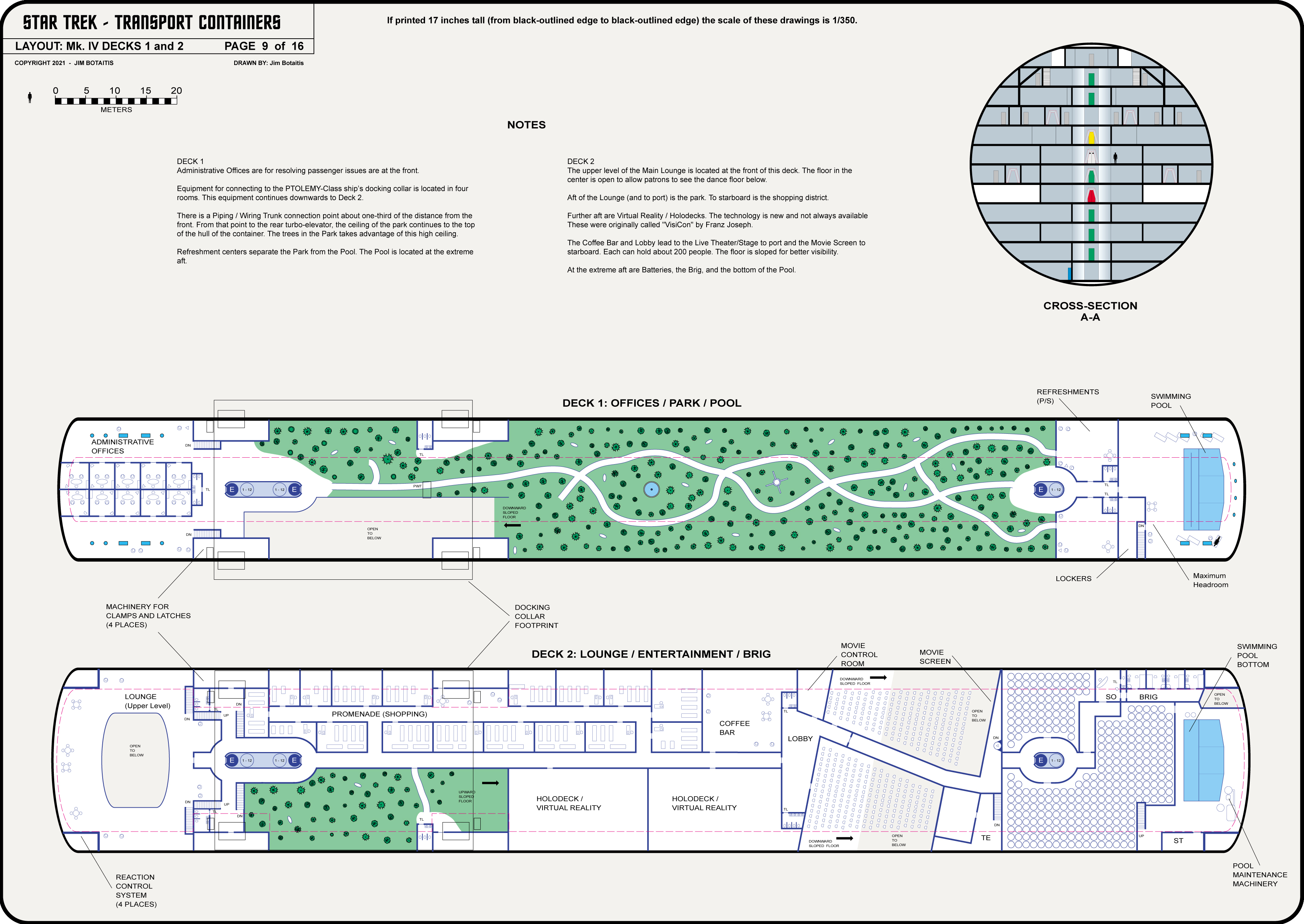Transport Containers [TOS] Profile, Cutaway, and Deck Plans