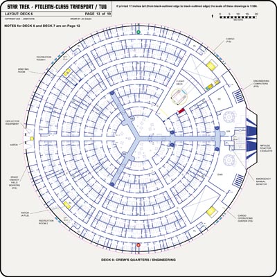 Transport / Tug Class [TOS] Profile, Cutaway, and Deck Plans