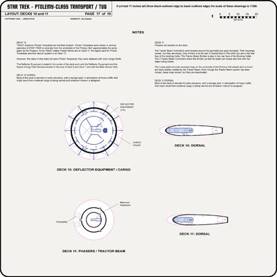 Transport / Tug Class [TOS] Profile, Cutaway, and Deck Plans