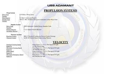 Ship Recognition Manual - Dreadnought Frigate U.S.S. Adamant NCC-72700