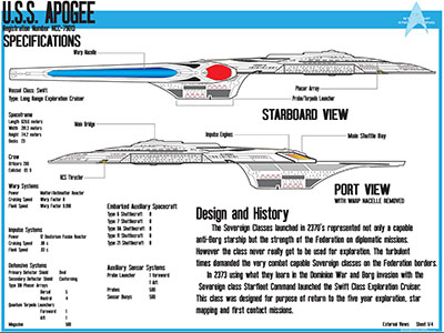 U.S.S. Apogee NCC-79013 Schematics